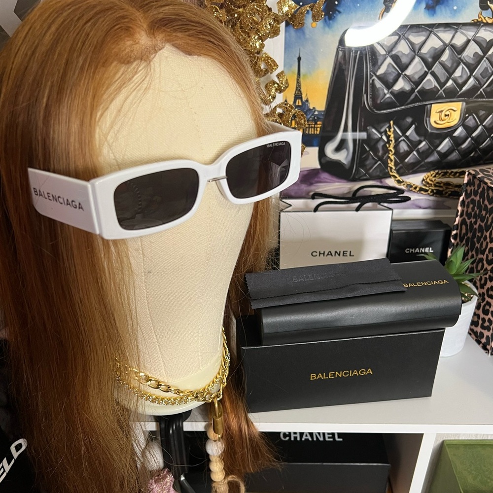 Balenciaga Sunglasses- White ✨